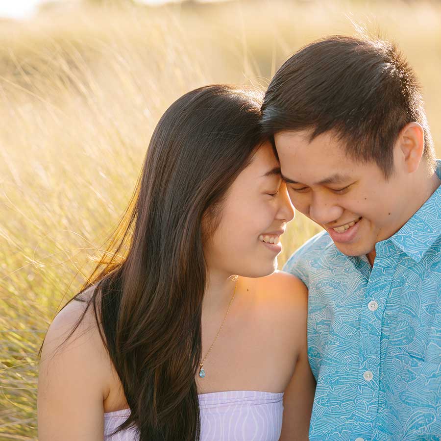 image of couple together in the grass