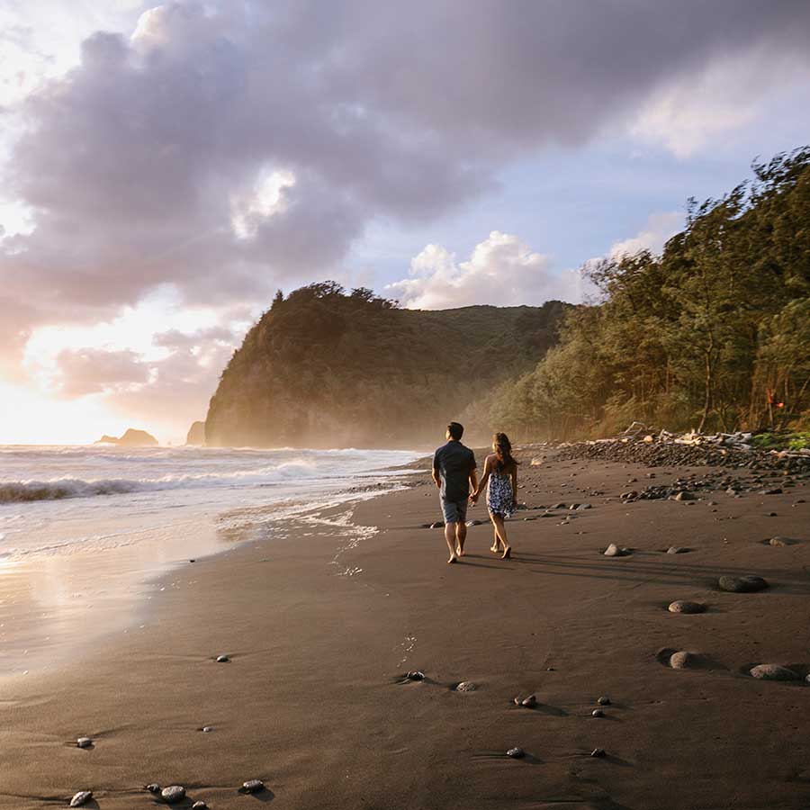 image of couple together on the beach