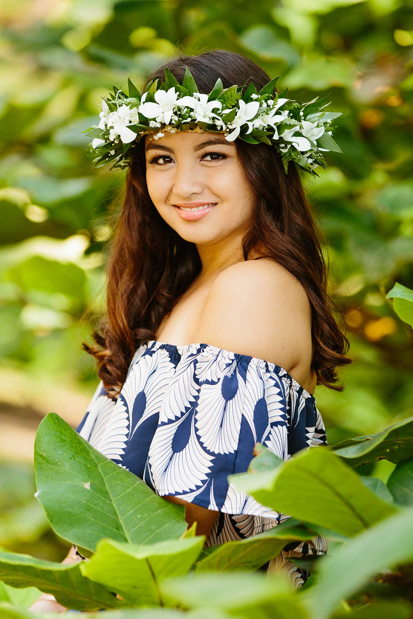 image of a senior portrait on the big island