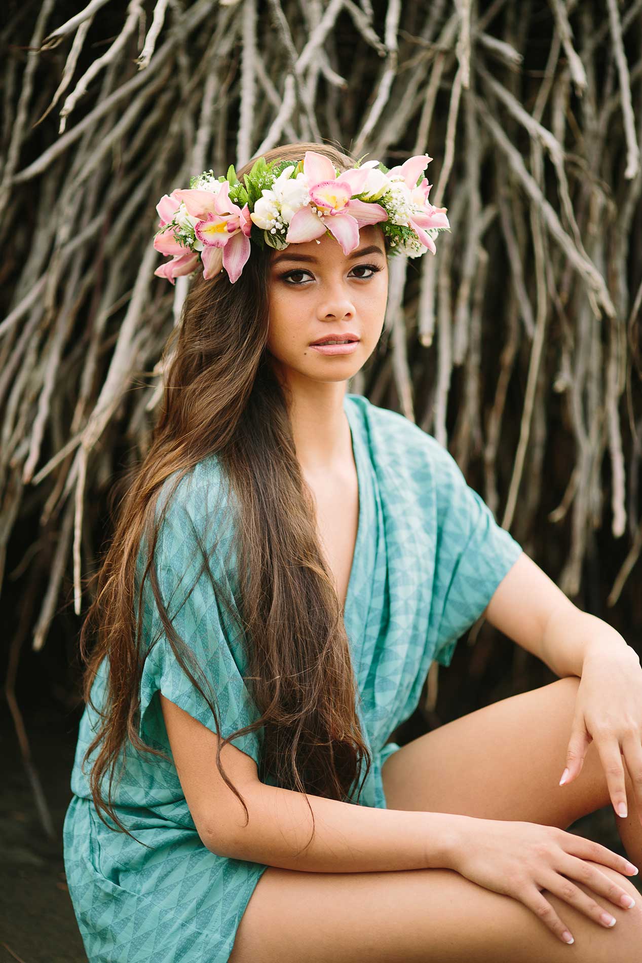 image of a senior portrait on the beach