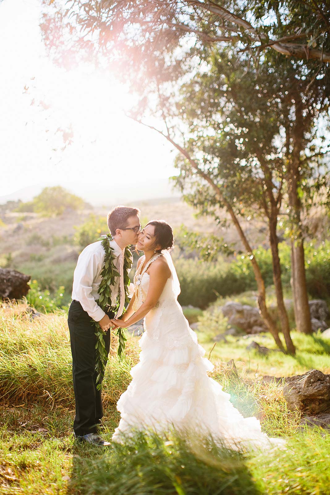 image of married couple kissing