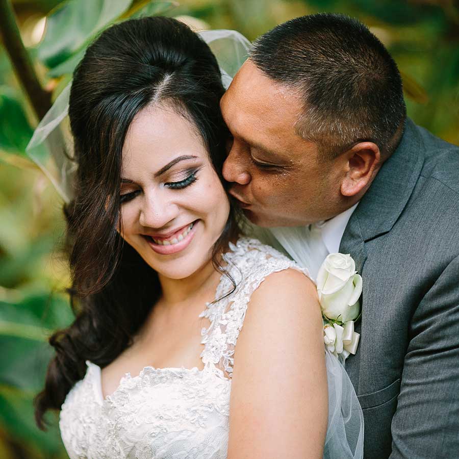 image of happy couple before wedding